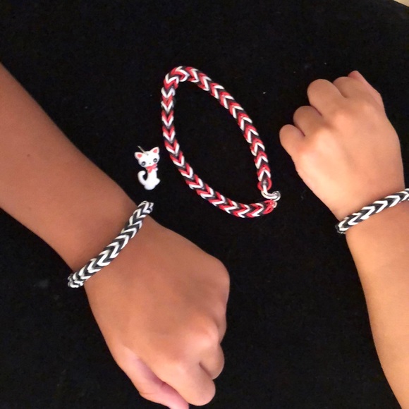 HANDMADE CHOKER AND TWO BRACELETS - Picture 1 of 7